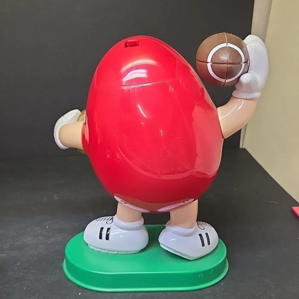 Vtg M&M Football Candy Dispenser 1995 And‎ Tin Candy Container